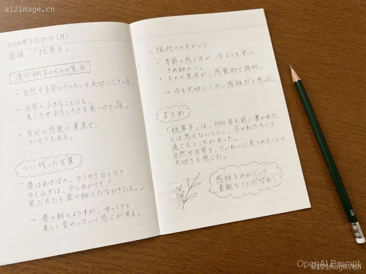 手写日语学习笔记