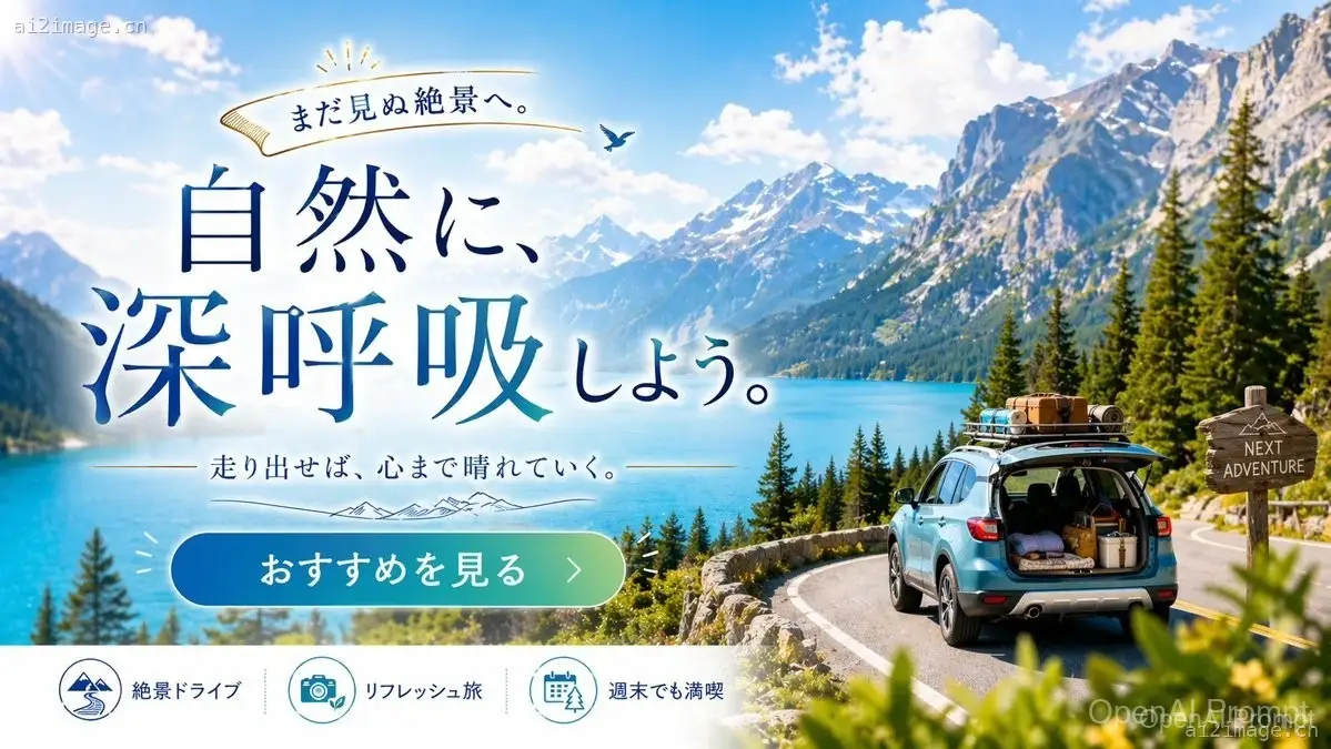 Scenic Travel Ad Banner Generator