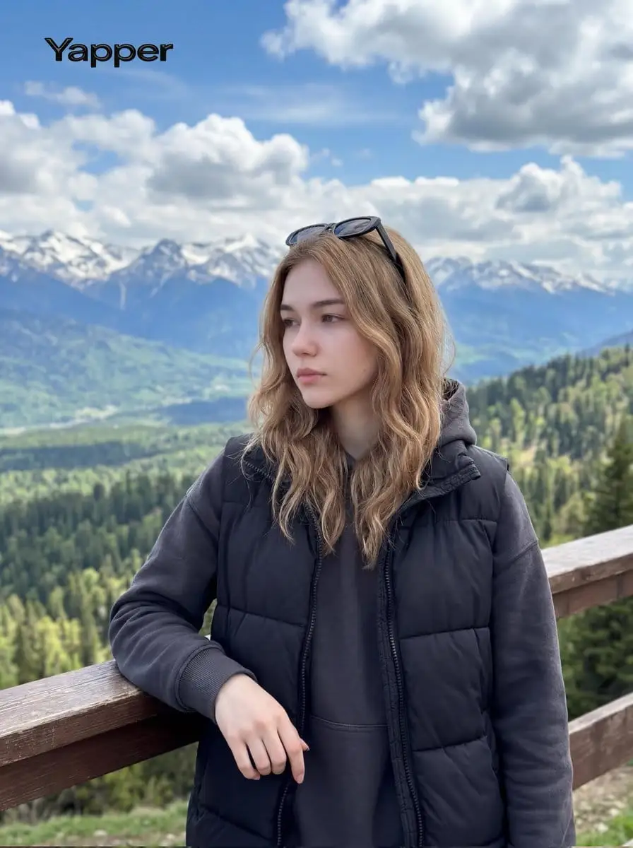 雪山之巅的清新少女:户外旅行摄影灵感