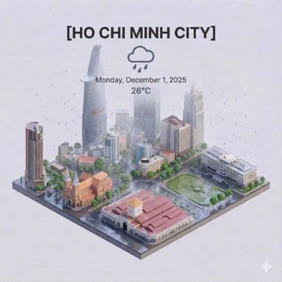 天气应用3D卡通界面