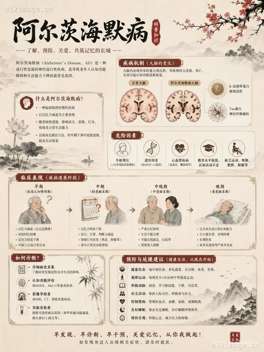 中文版阿尔茨海默病科普信息图