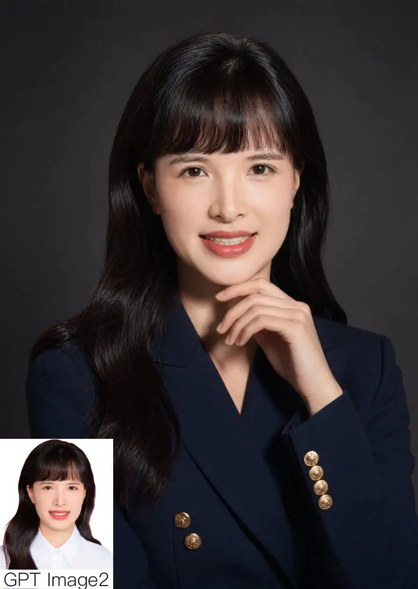 商务肖像摄影:嵌入式对比证件照