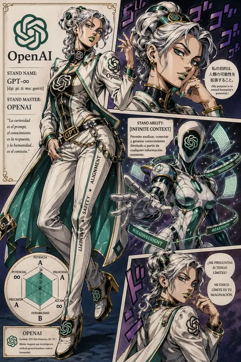 JoJo风OpenAI替身使者角色海报生成器