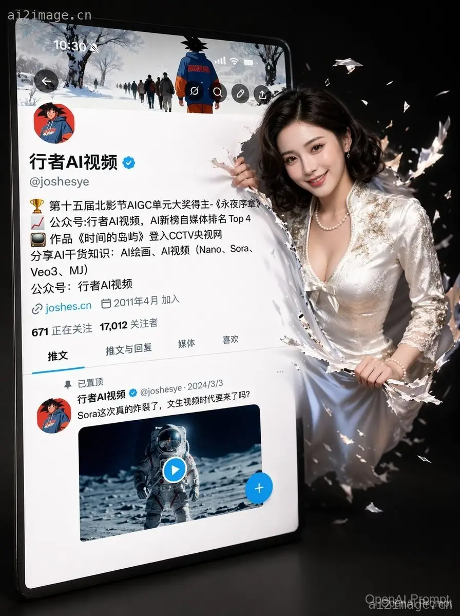 3D 社交媒体个人资料破屏而出