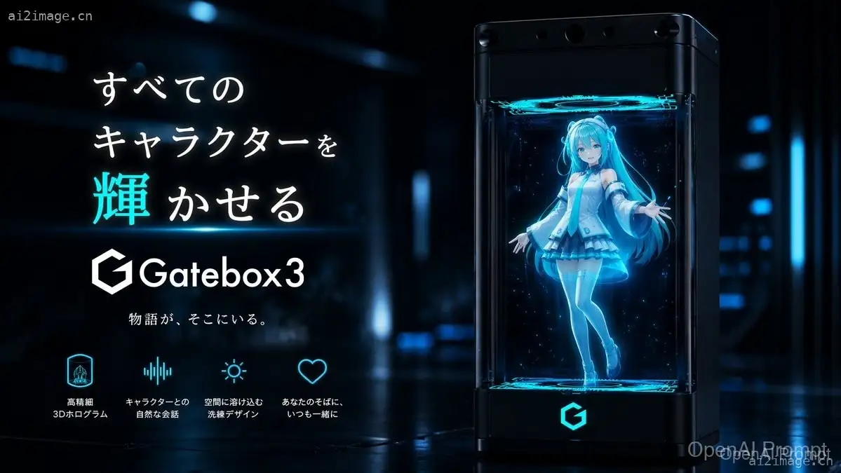 Gatebox3 全息设备广告