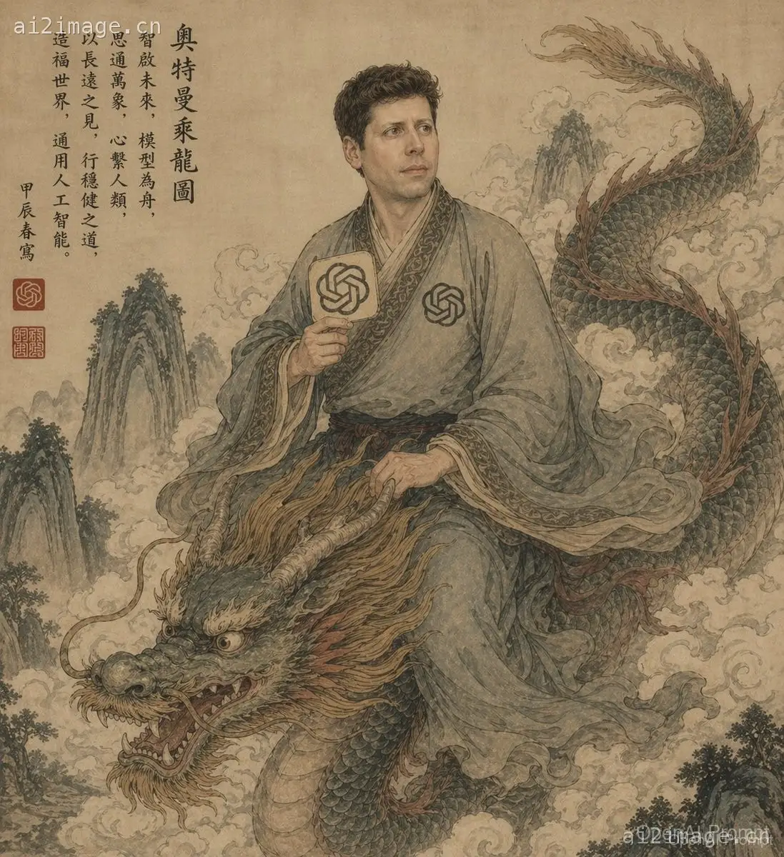 骑龙古卷学者