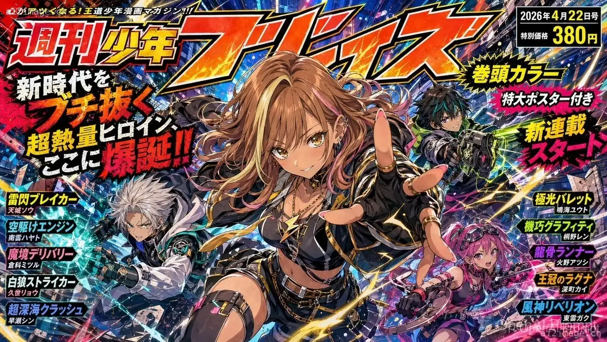 爆炸性少年漫画封面