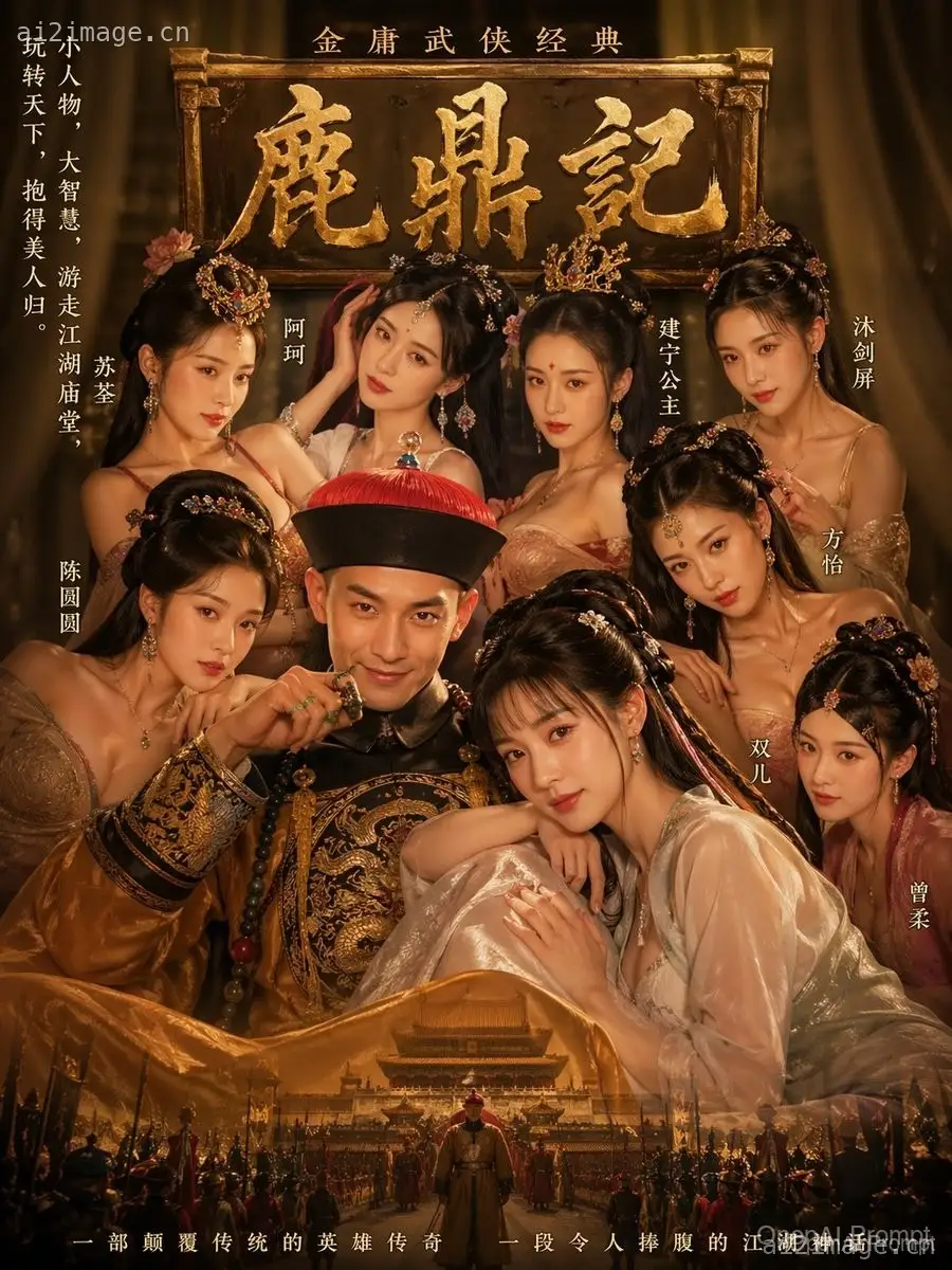 金碧辉煌武侠宫廷海报