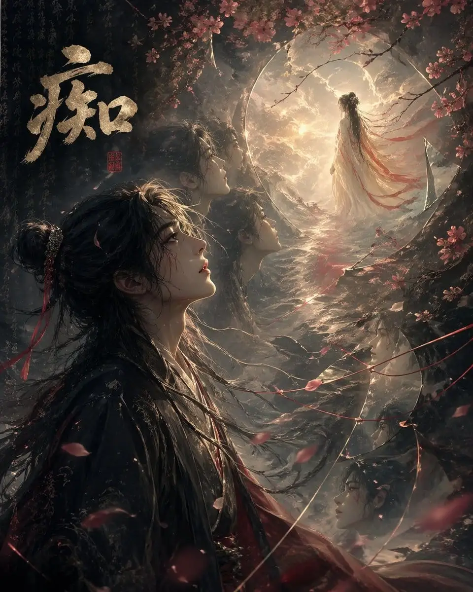 中式痴情月下幻想:仙侠风AI绘画提示词