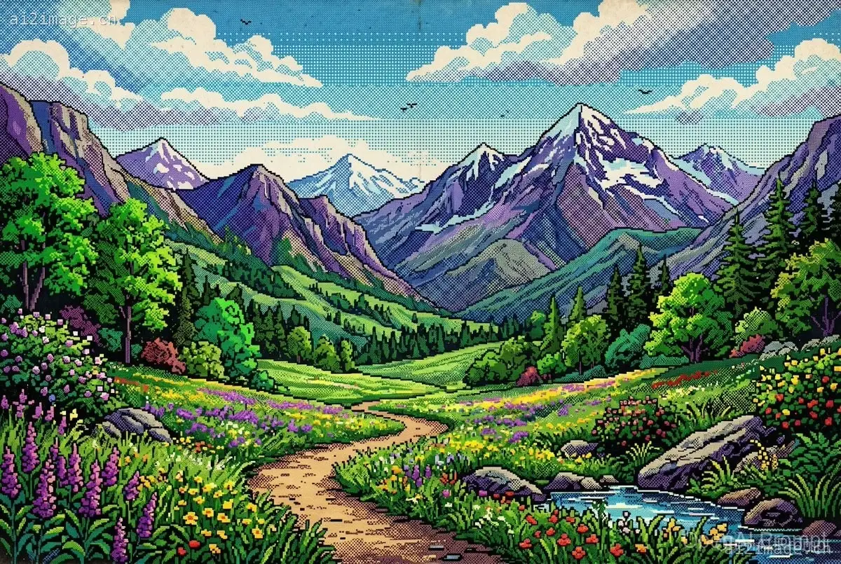 复古像素山谷