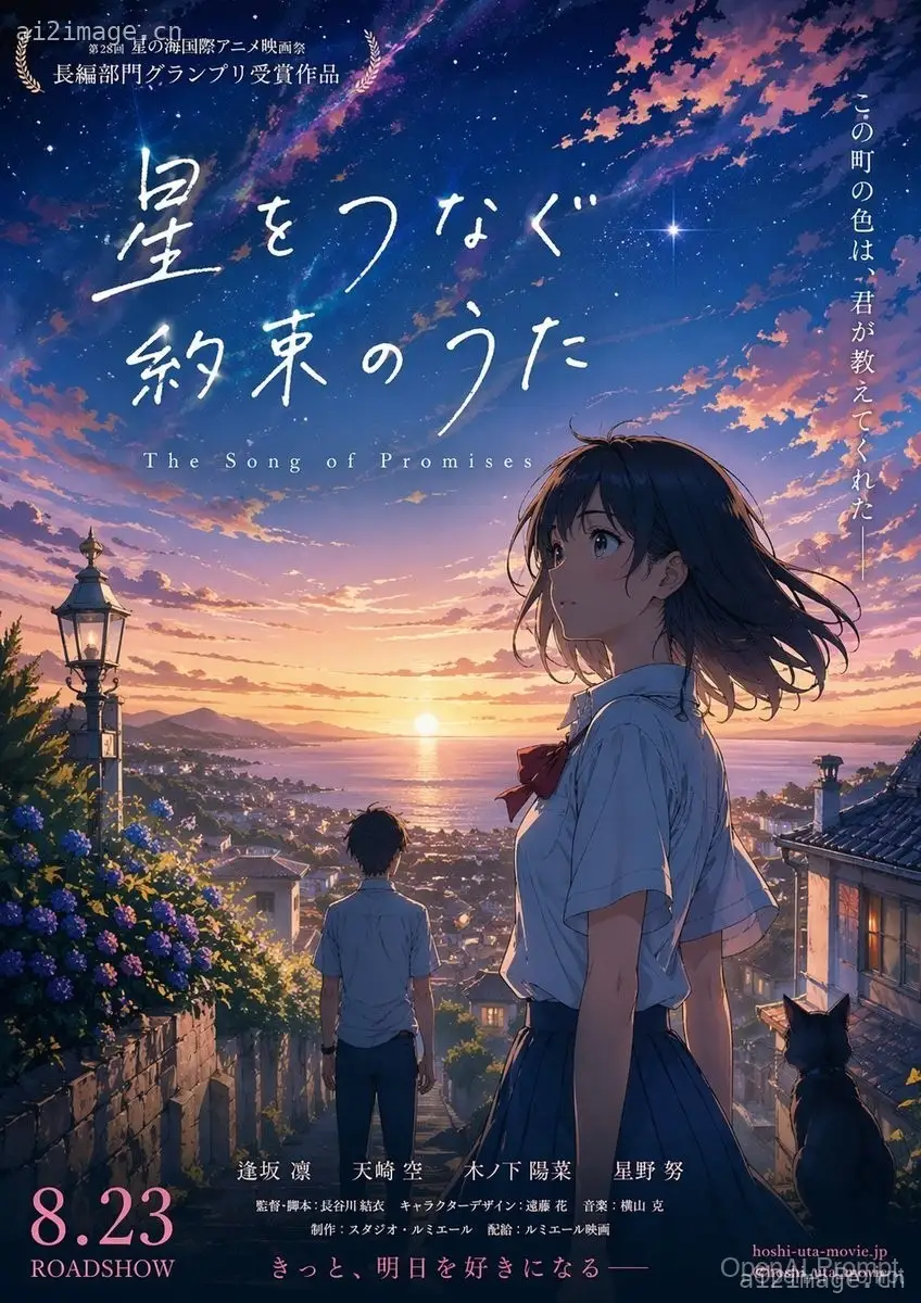 动漫日落电影海报