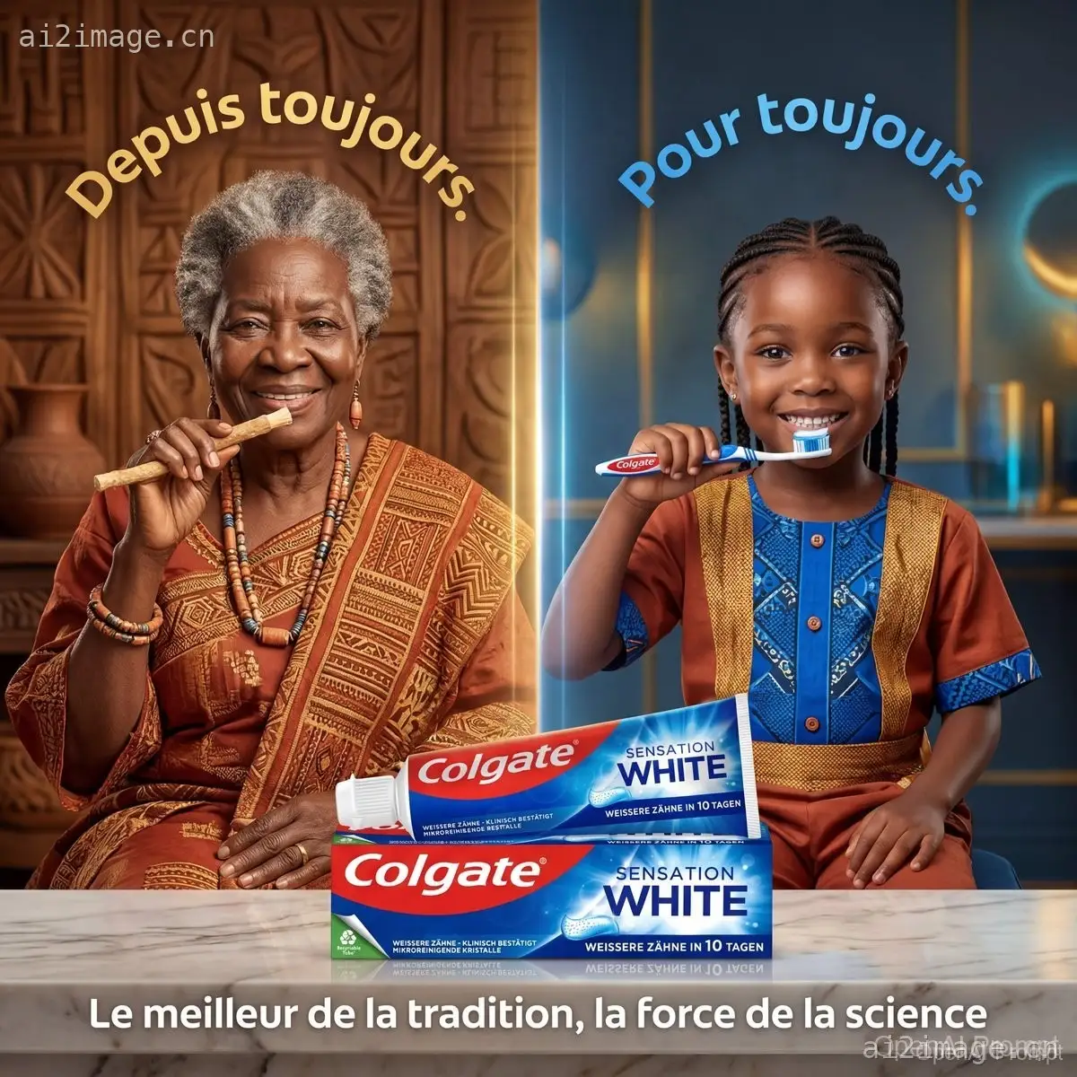 Colgate 传统与科学广告