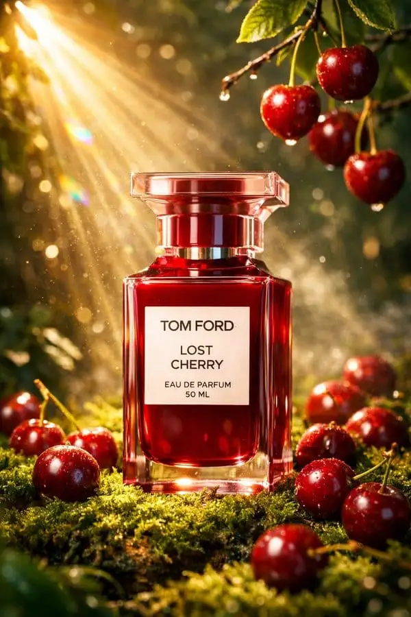 TOM FORD LOST CHERRY香水广告大片 - 魔法森林中的奢华香氛摄影