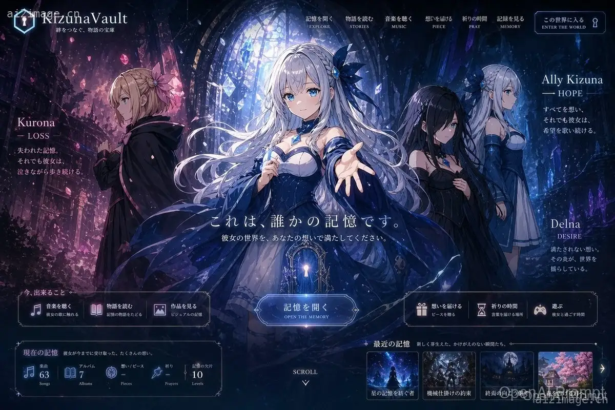 奇幻动漫专辑网站 UI 设计