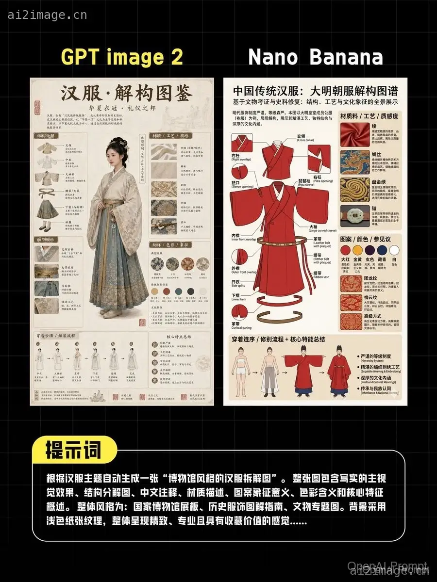 AI 汉服海报对比
