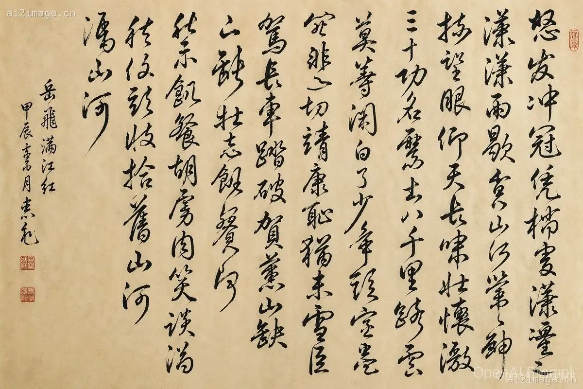 中国草书书法卷轴