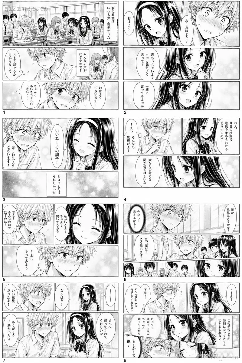 浪漫校园漫画页面