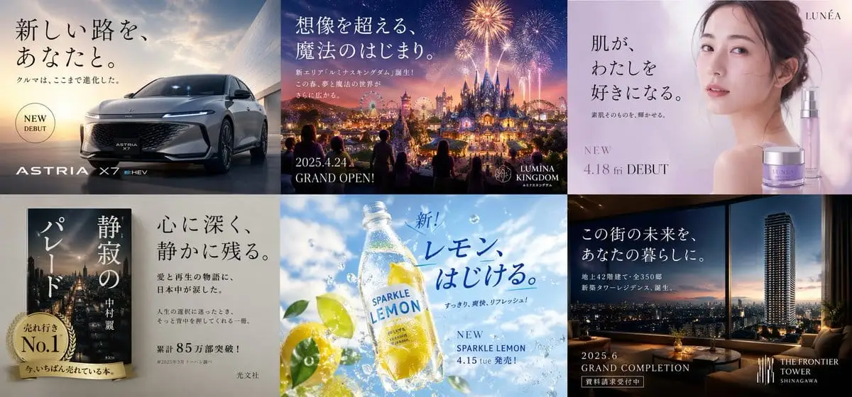 日本广告拼贴画:多行业视觉创意大师