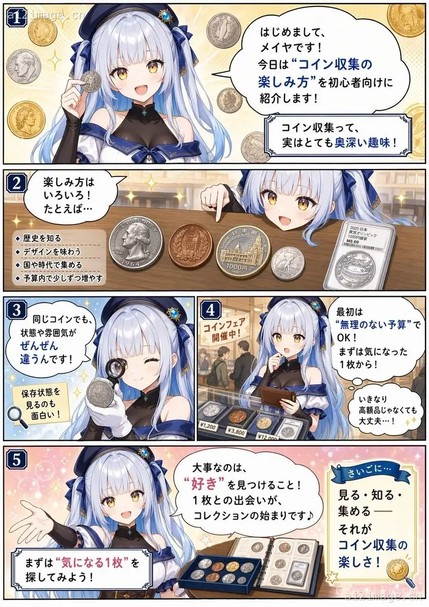 新手钱币收藏漫画页面