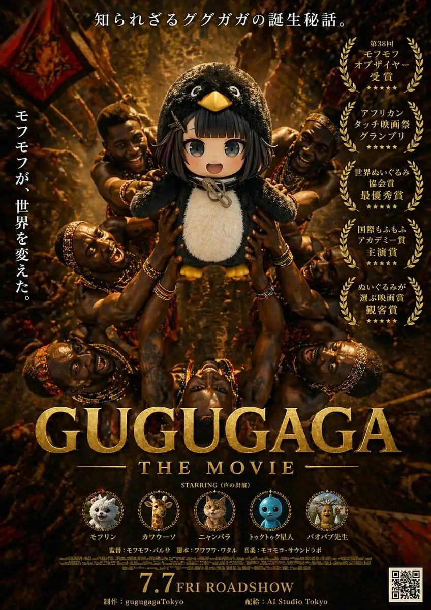 史诗级Gugugaga电影海报:企鹅传奇