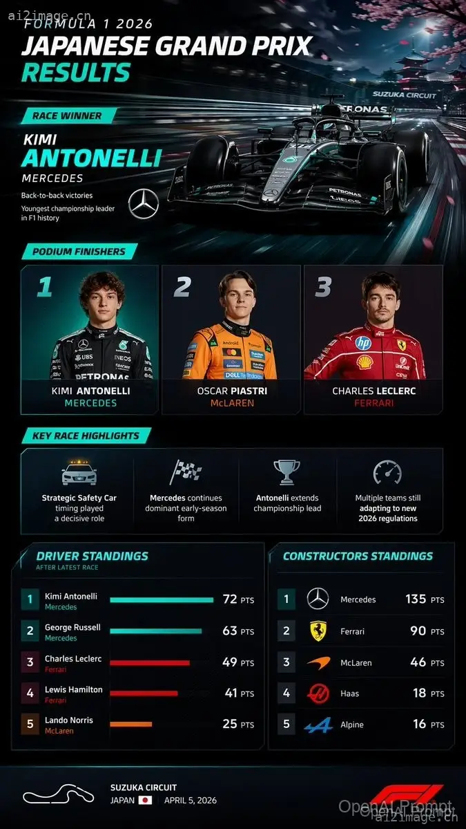 F1 赛事结果信息图仪表盘