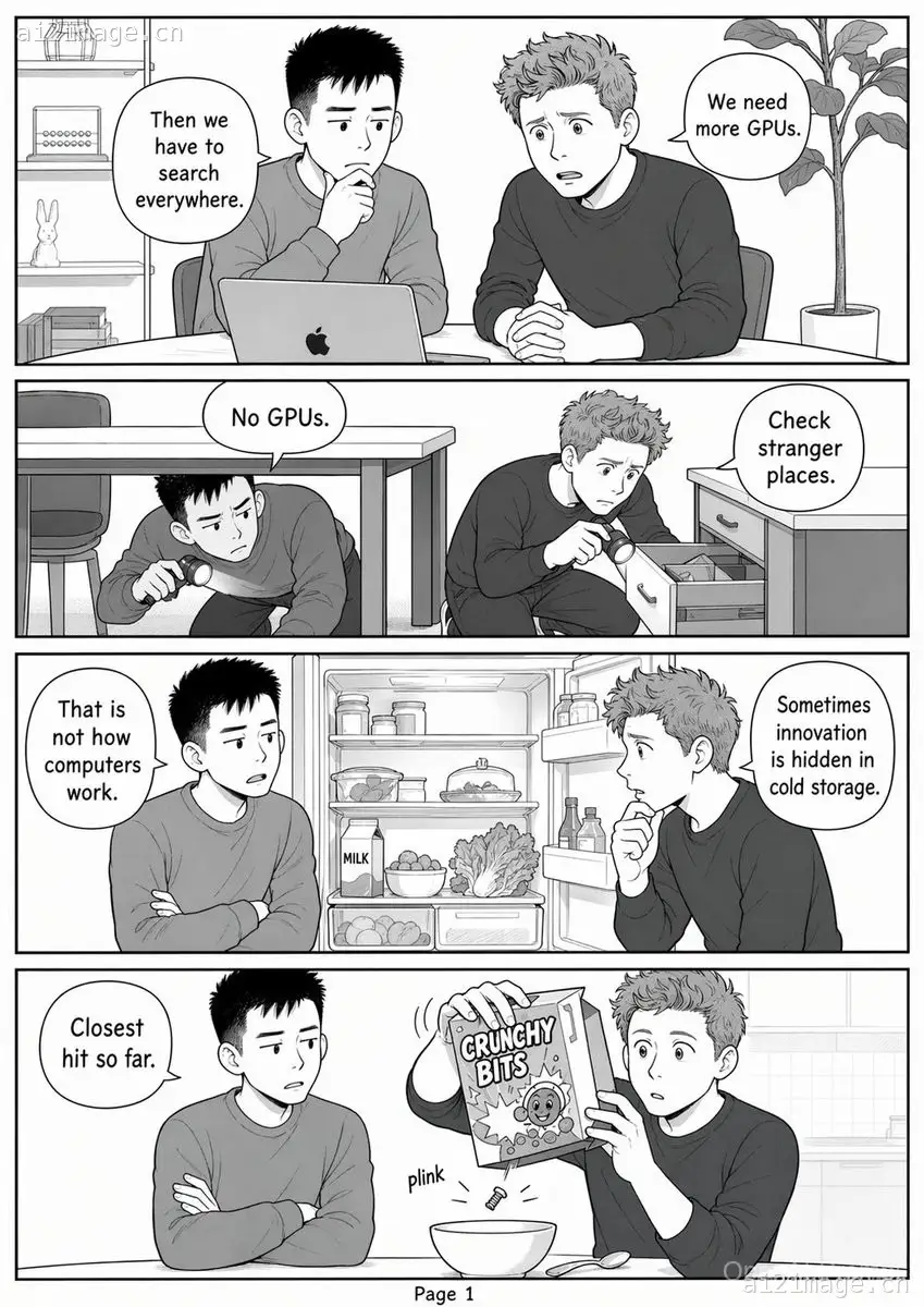 有趣的 GPU 搜索漫画页面