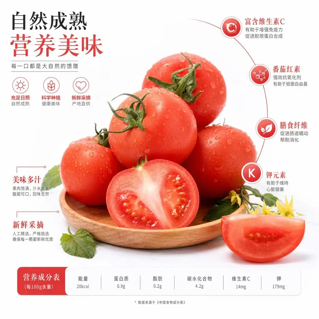 中式营养番茄海报生成器