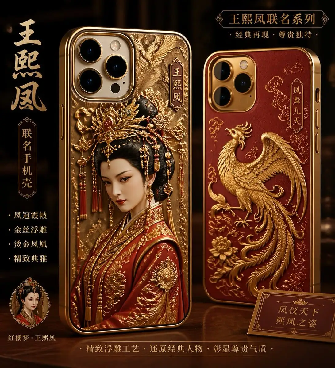 联名凤冠霞帔·中国风手机壳AI设计