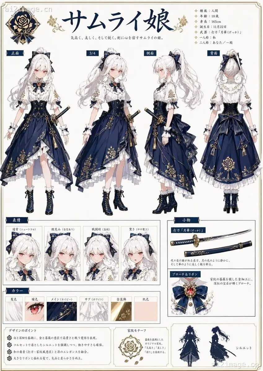 武士公主角色设定集