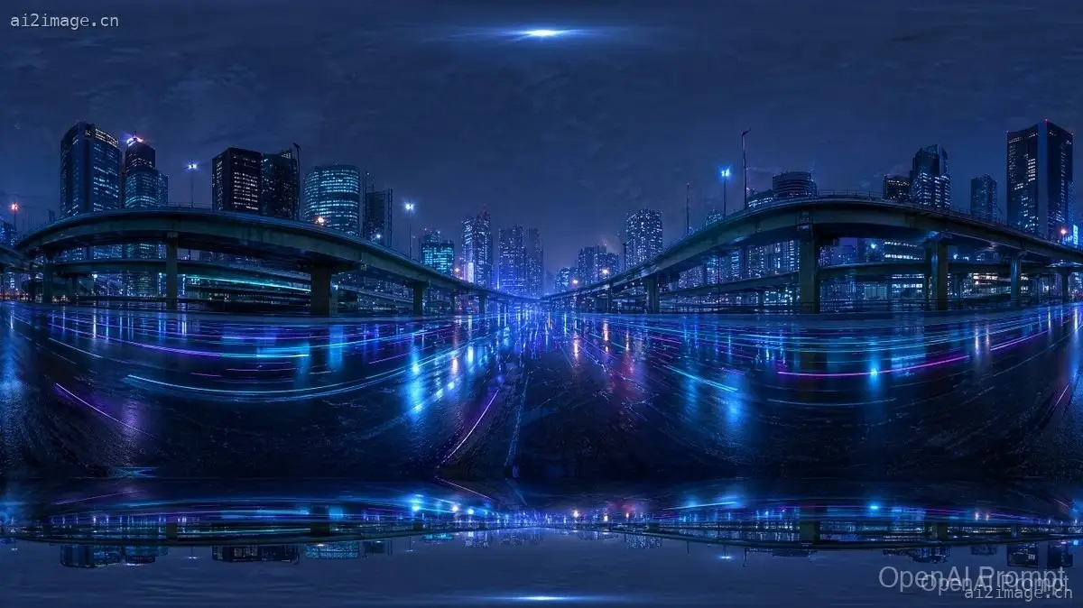 赛博朋克城市高速公路 HDRI