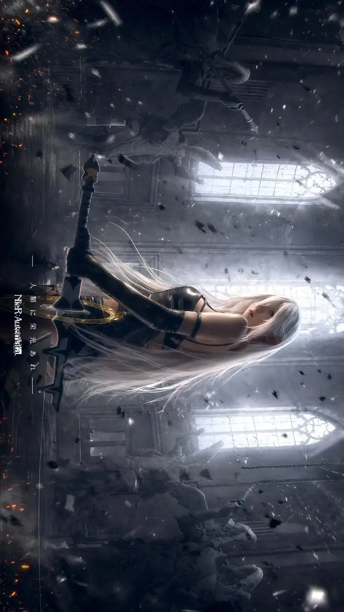 Gothic Android Warrior Cathedral Key Art