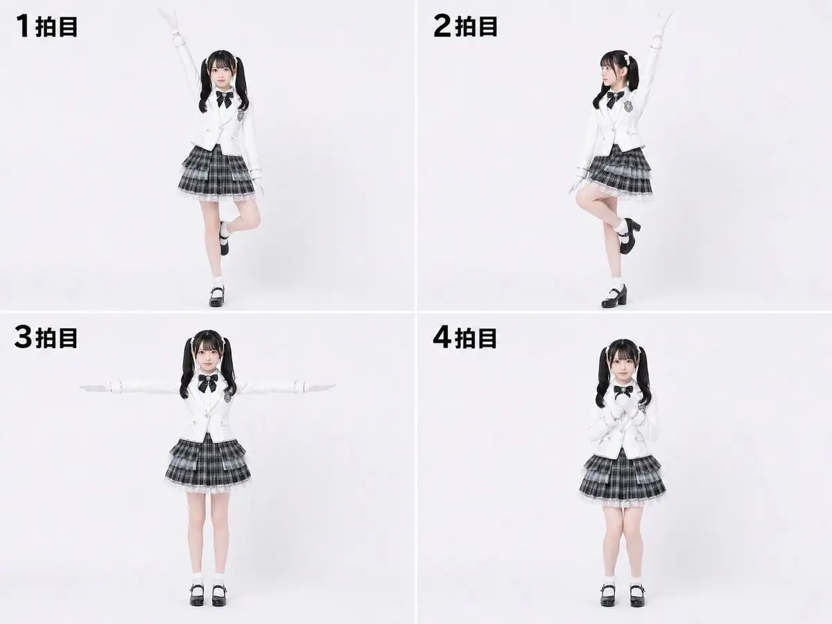Labanotation to 4-Beat Pose Sheet