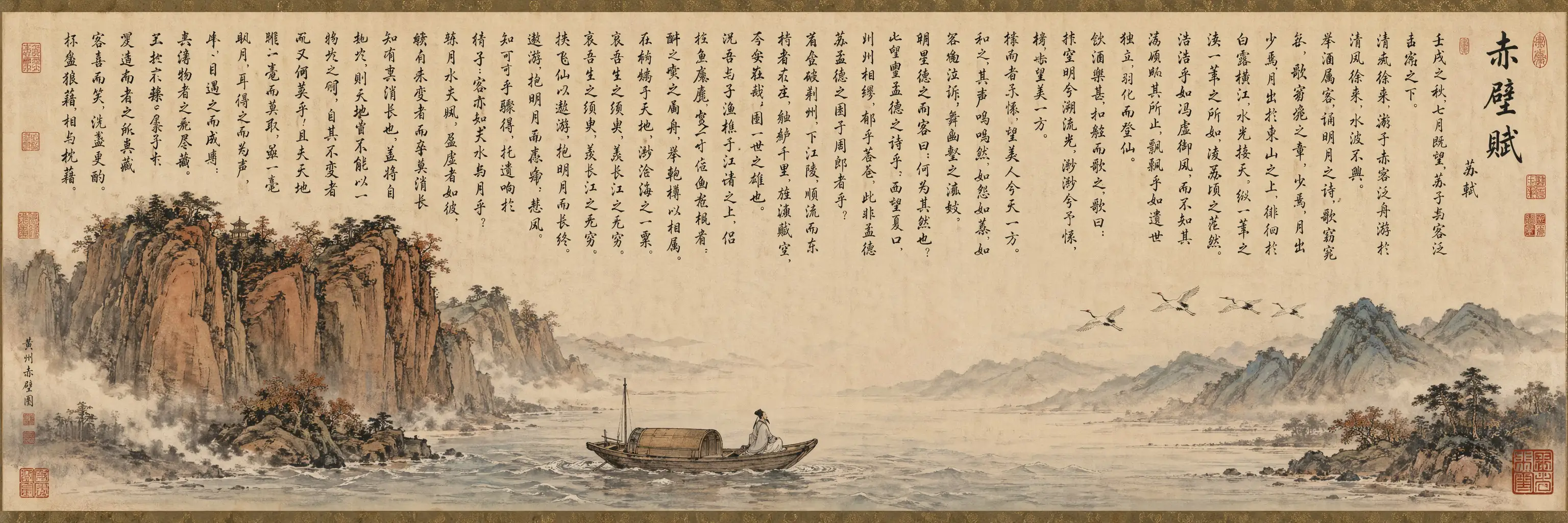 《赤壁怀古》长卷图