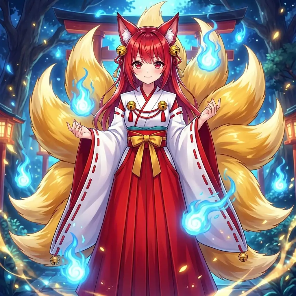 AI九尾狐变身:定制神秘妖异形象