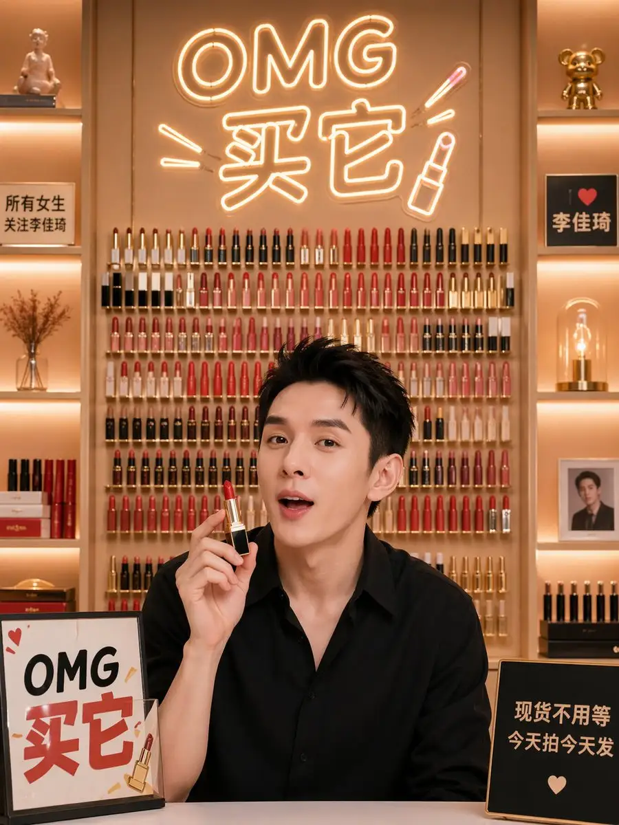 Li Jiaqi Lipstick Livestream Background