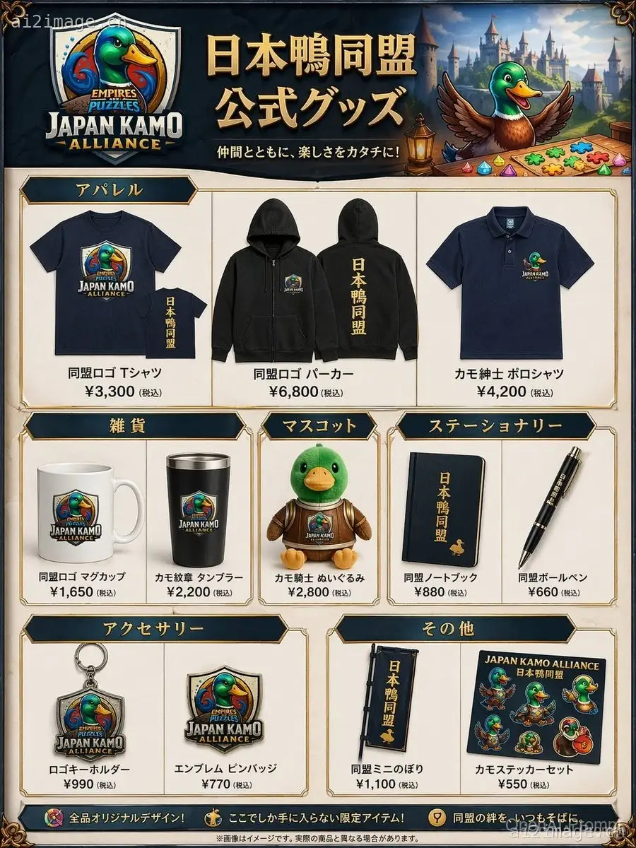 Fantasy Duck Alliance 商品目录