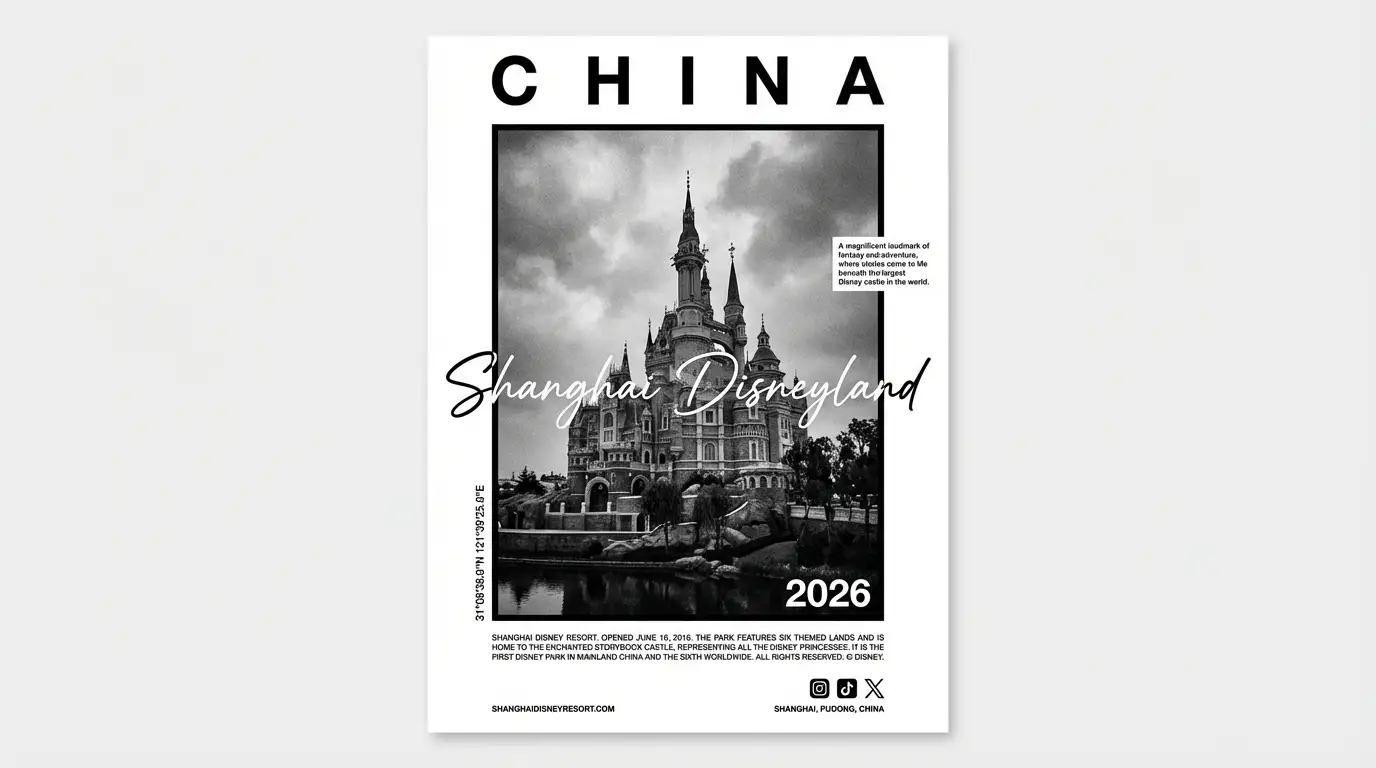 极简黑白编辑海报设计
