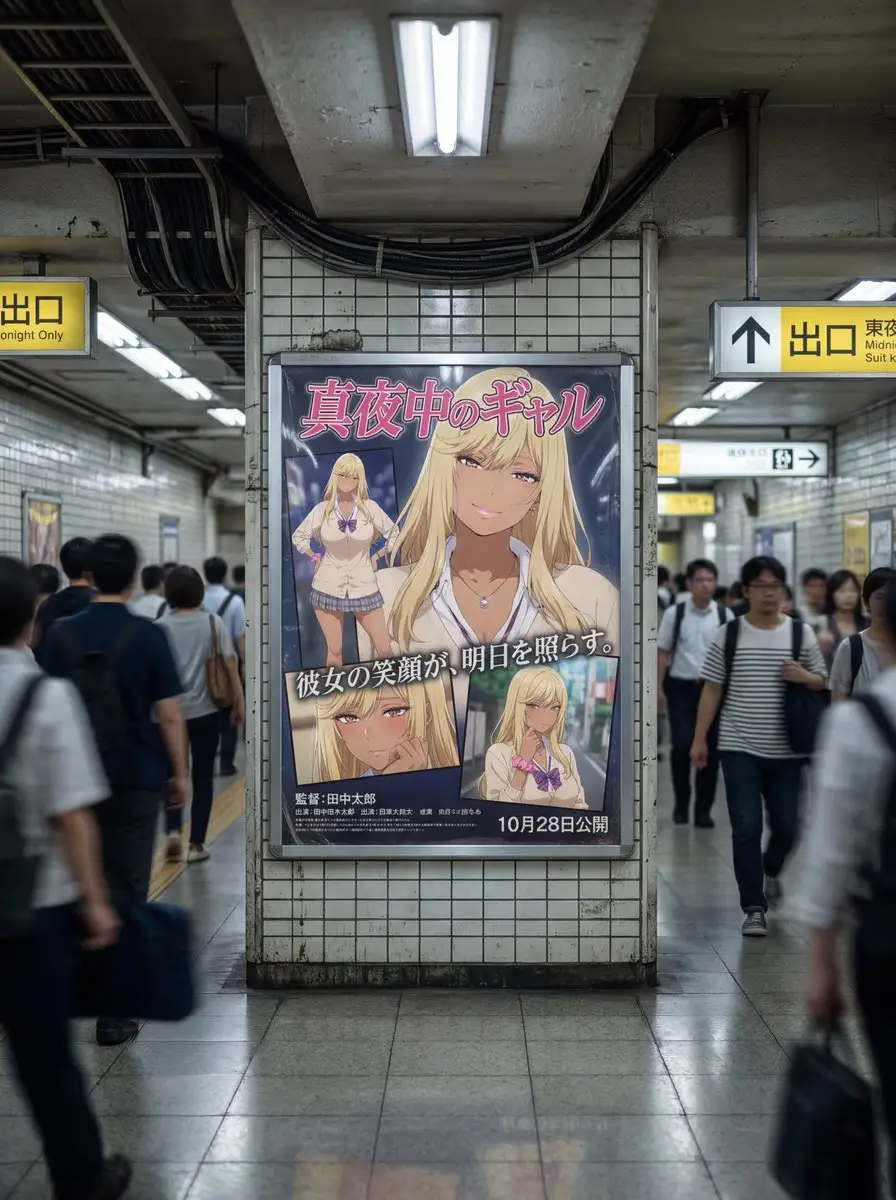 日本地铁电影海报广告