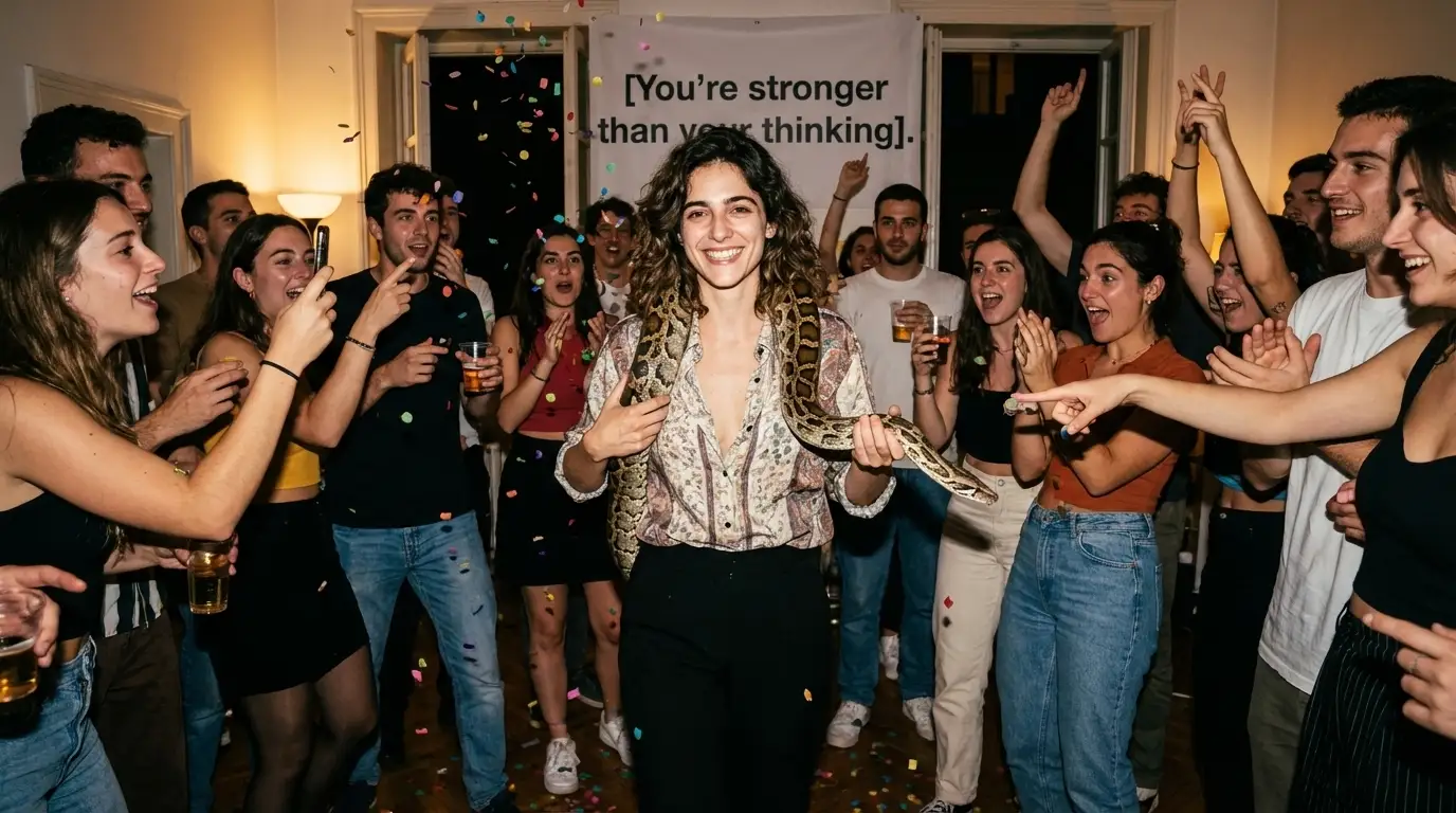 Python与彩纸屑的家庭派对