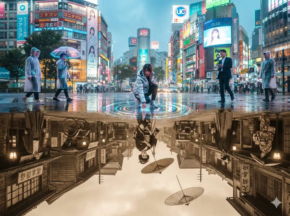 涩谷十字路口:2026与1926的倒影