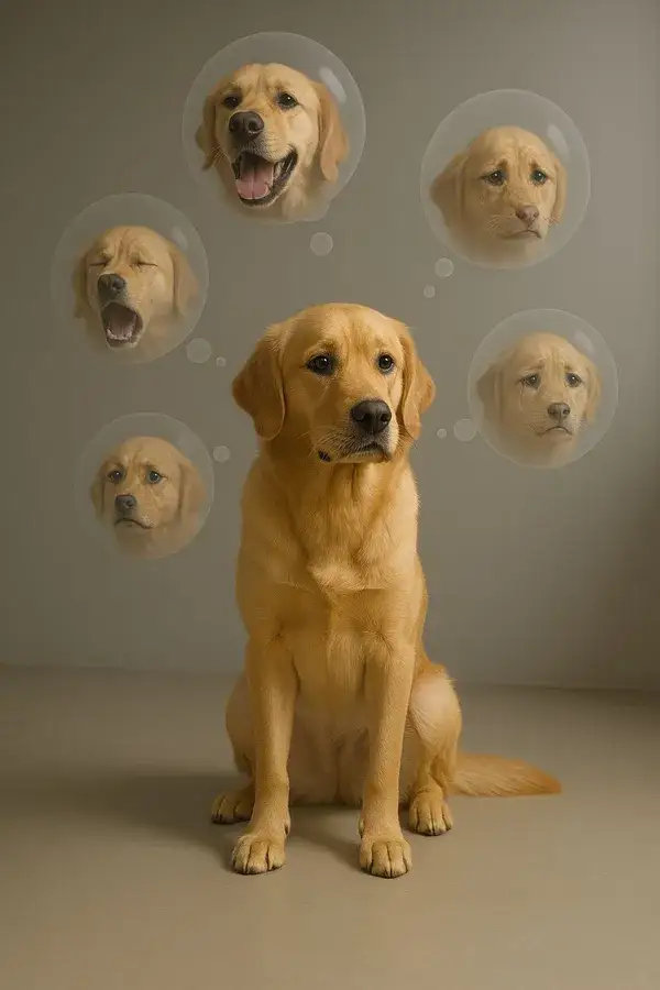 漂浮思绪泡泡的心理自画像