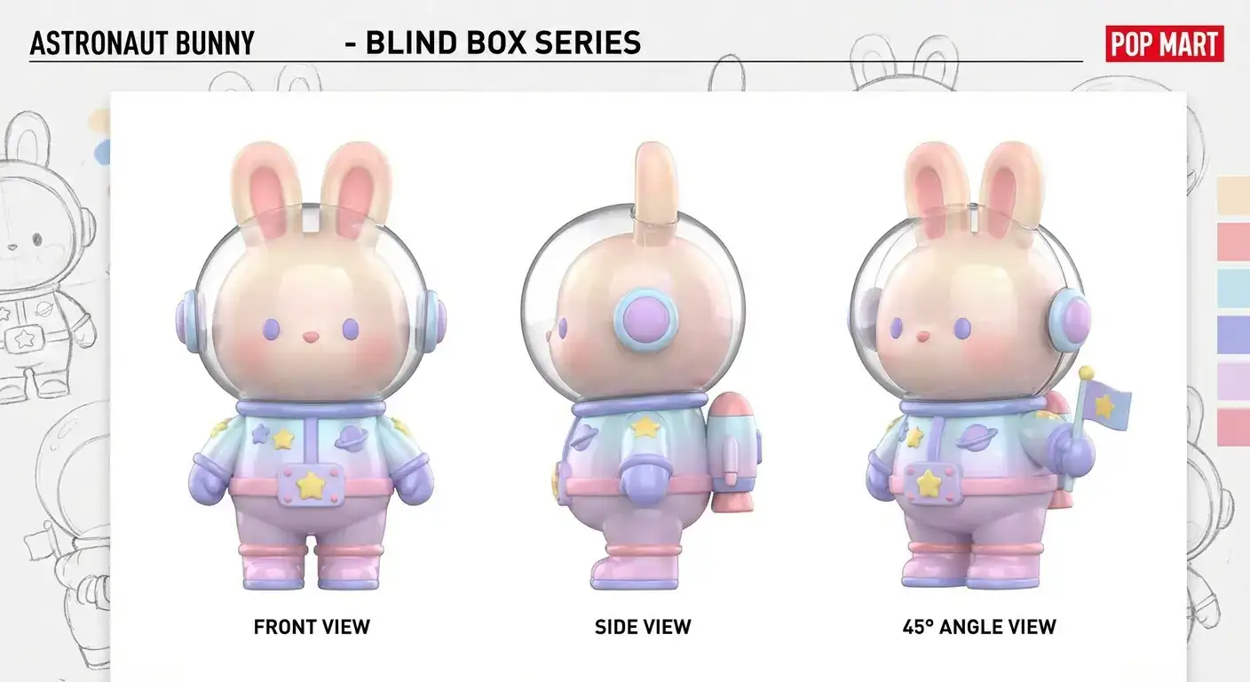 Q版手办/盲盒设计图 (Chibi / Art Toy)
