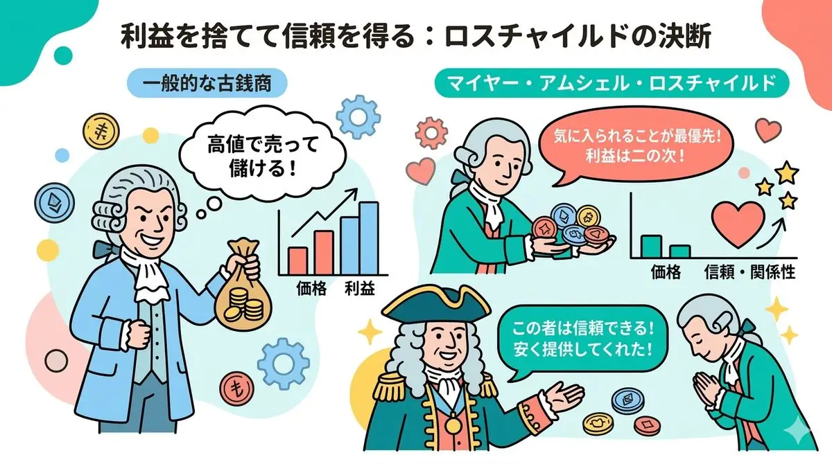 罗斯柴尔德的策略性钱币交易
