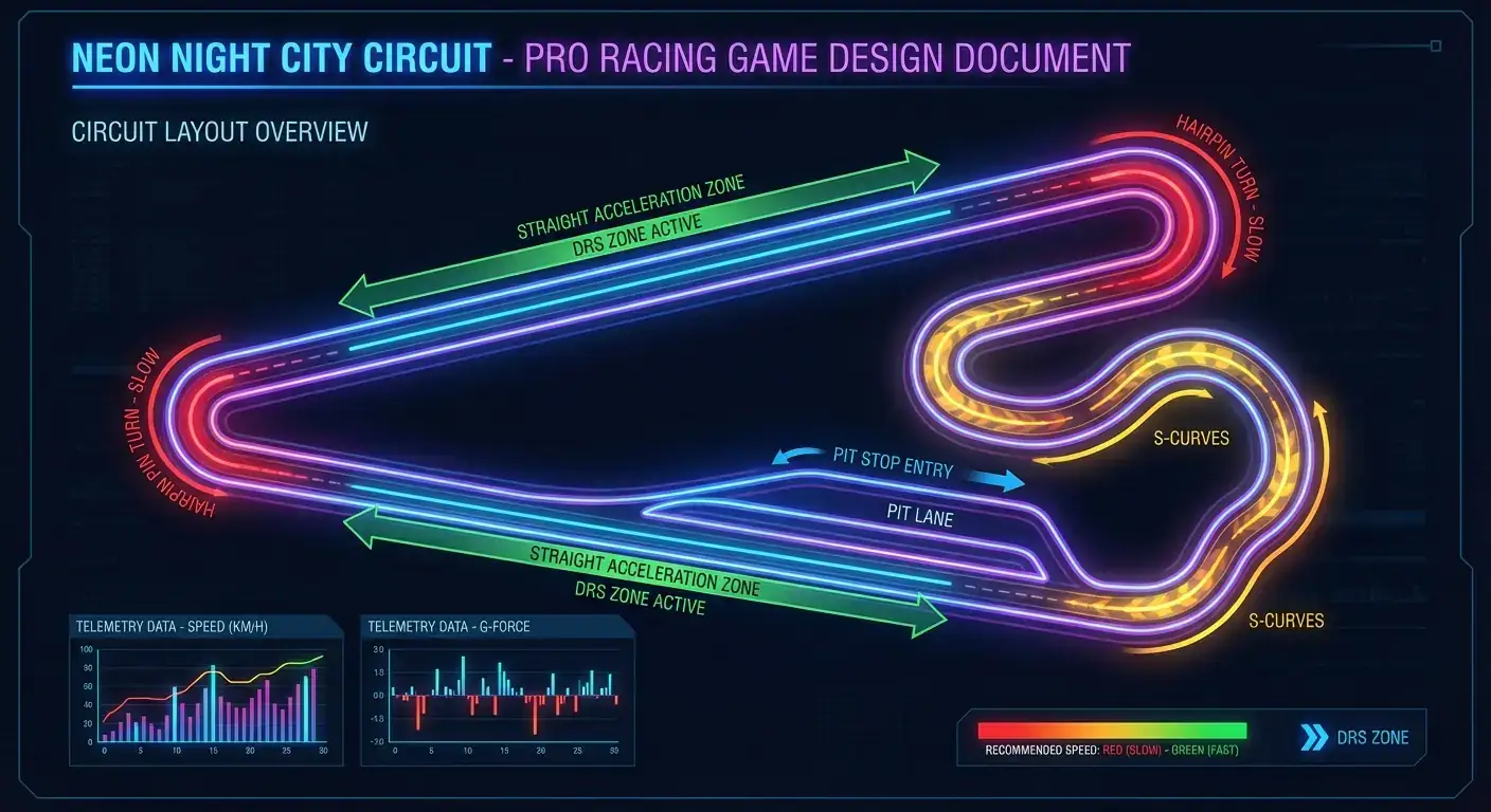赛车游戏赛道设计图 (Racing Circuit)
