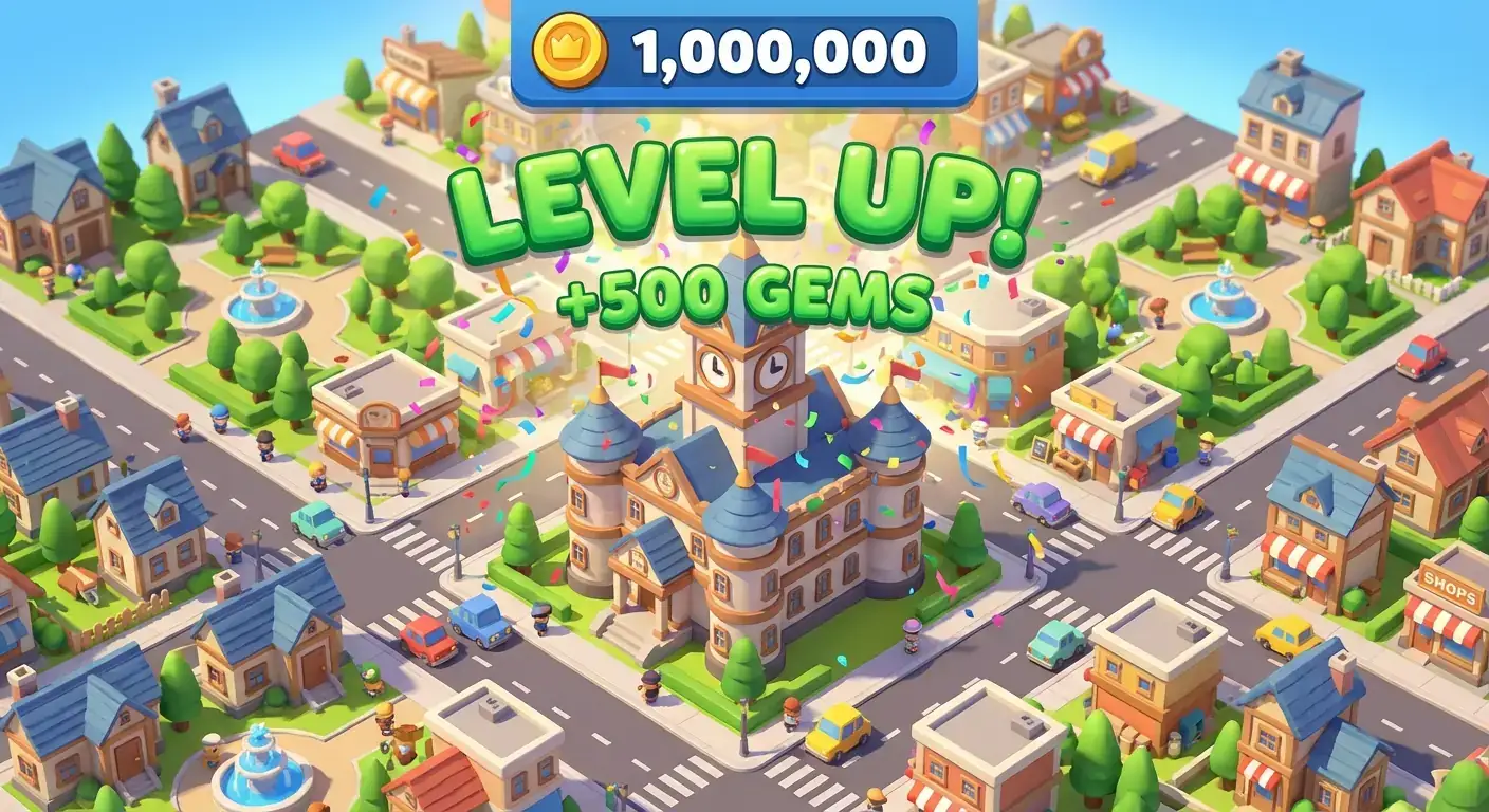 模拟经营“升级成功” (Level Up)