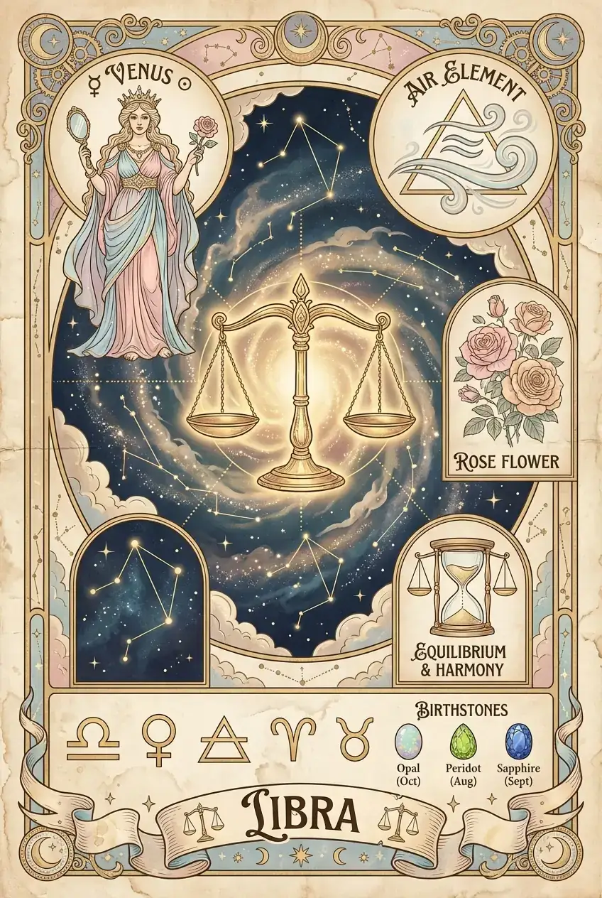 天秤座 (Libra):优雅的平衡者