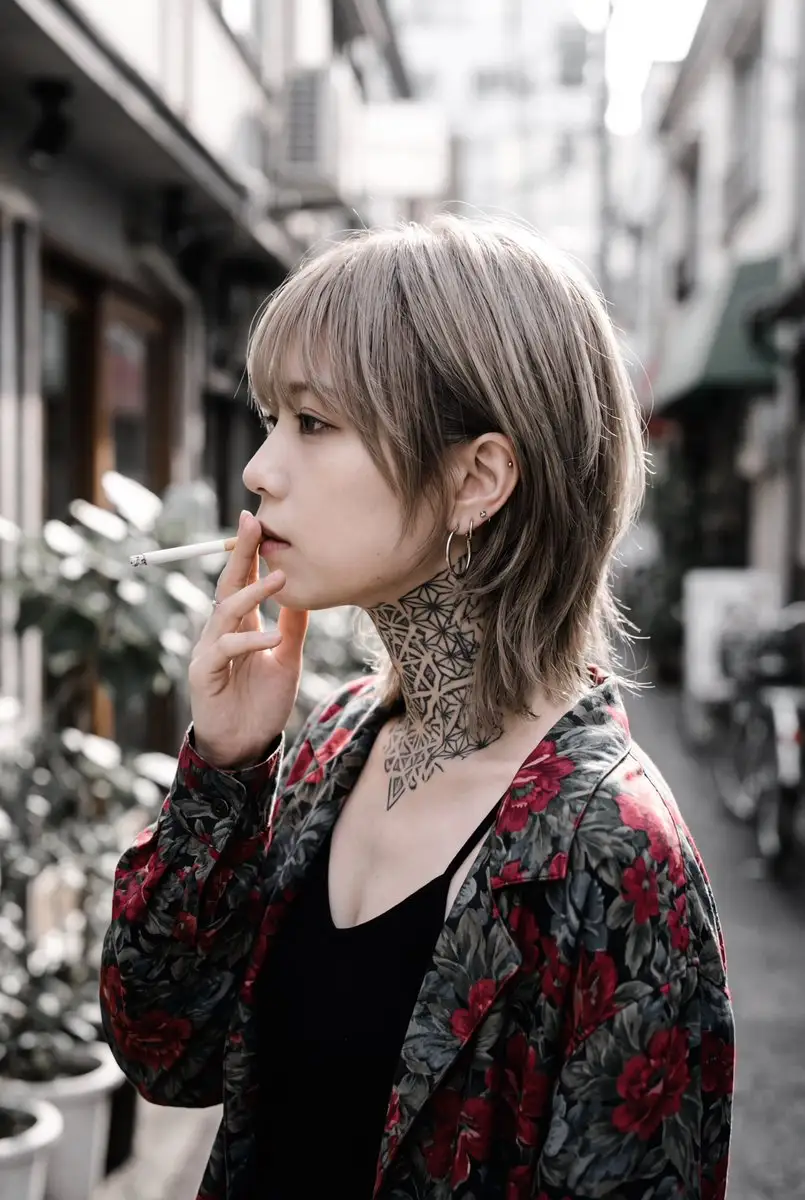 日式摇滚女粉丝角色概念