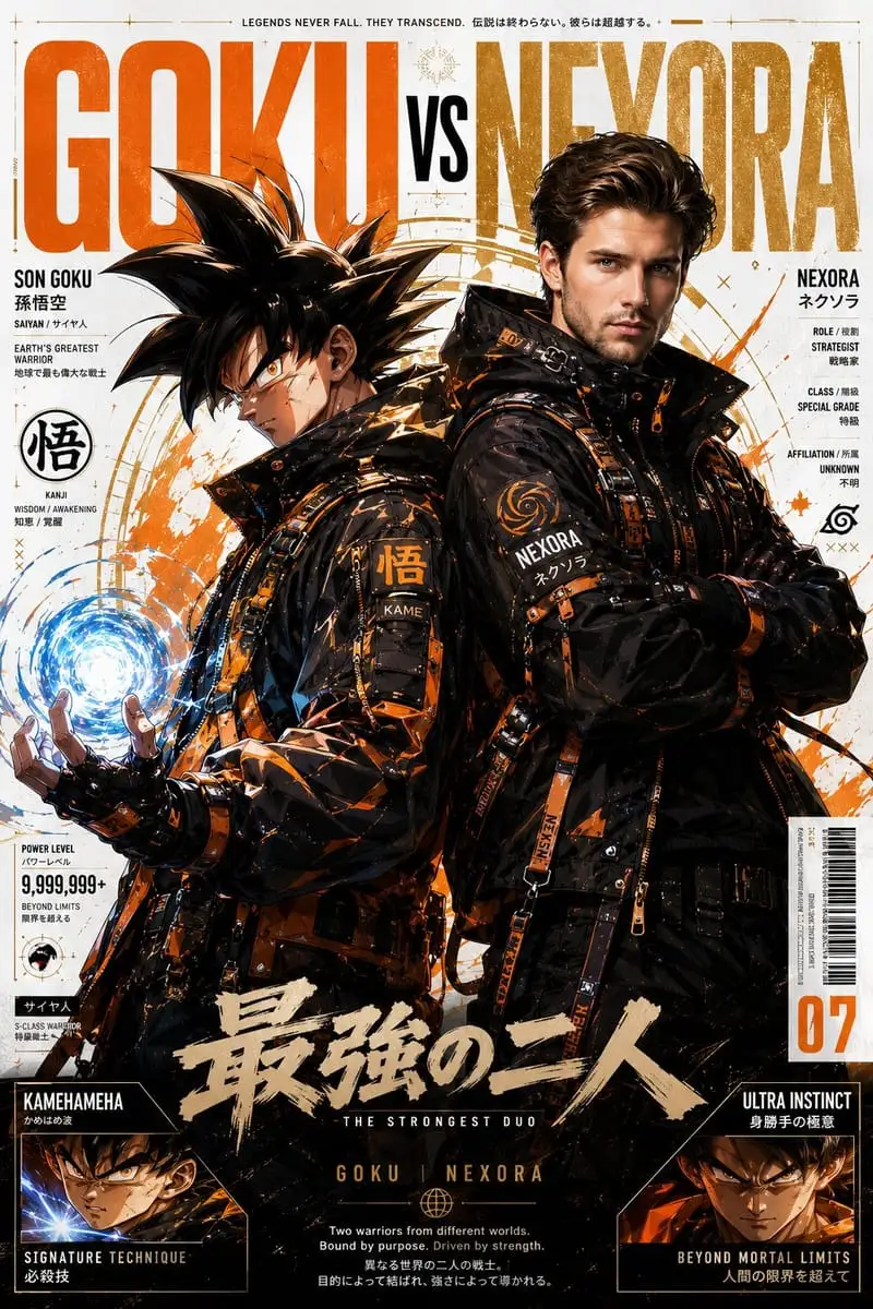 赛博街头×奢侈时尚:动漫跨界爆款海报