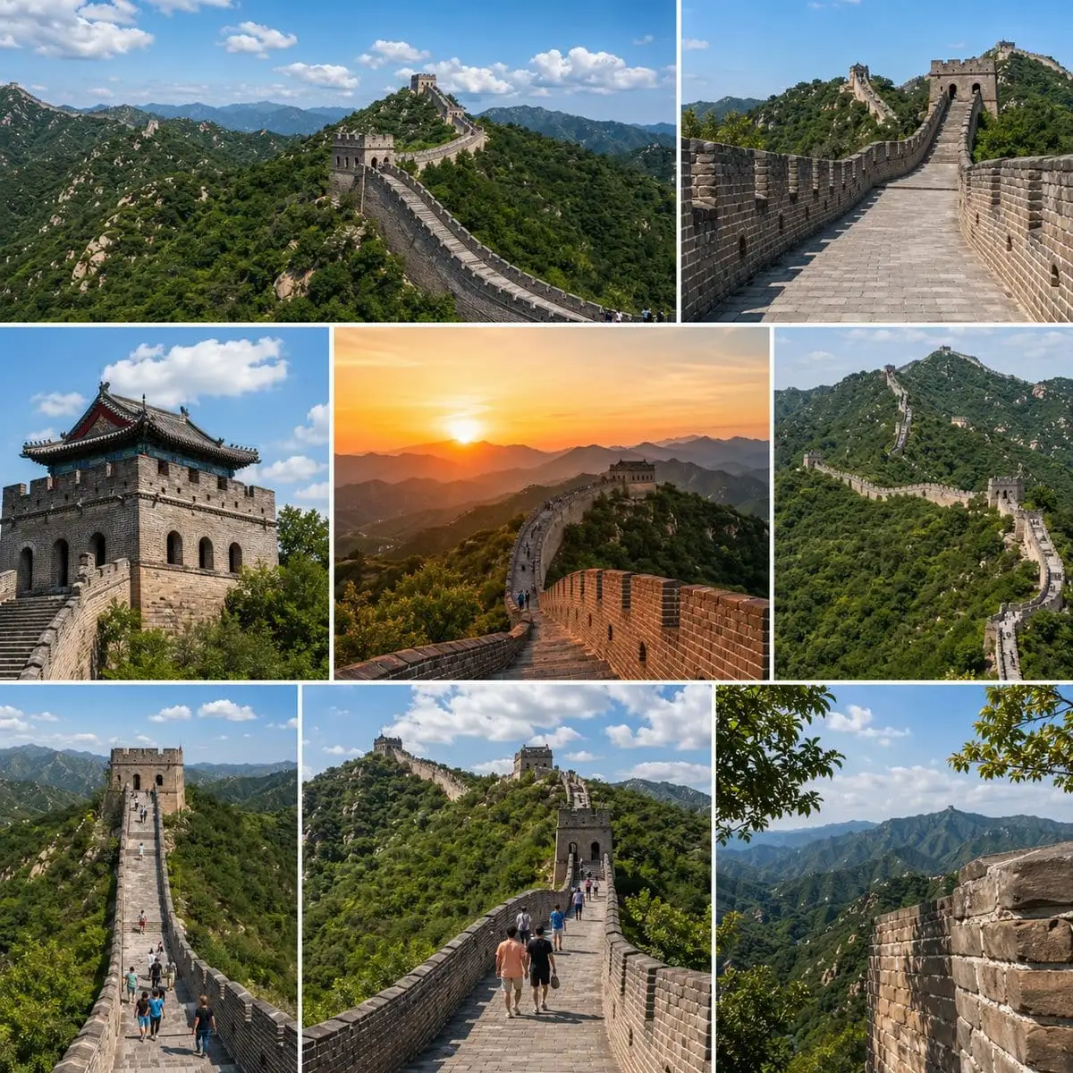 长城旅行拼图 | 8张高分辨率写实摄影