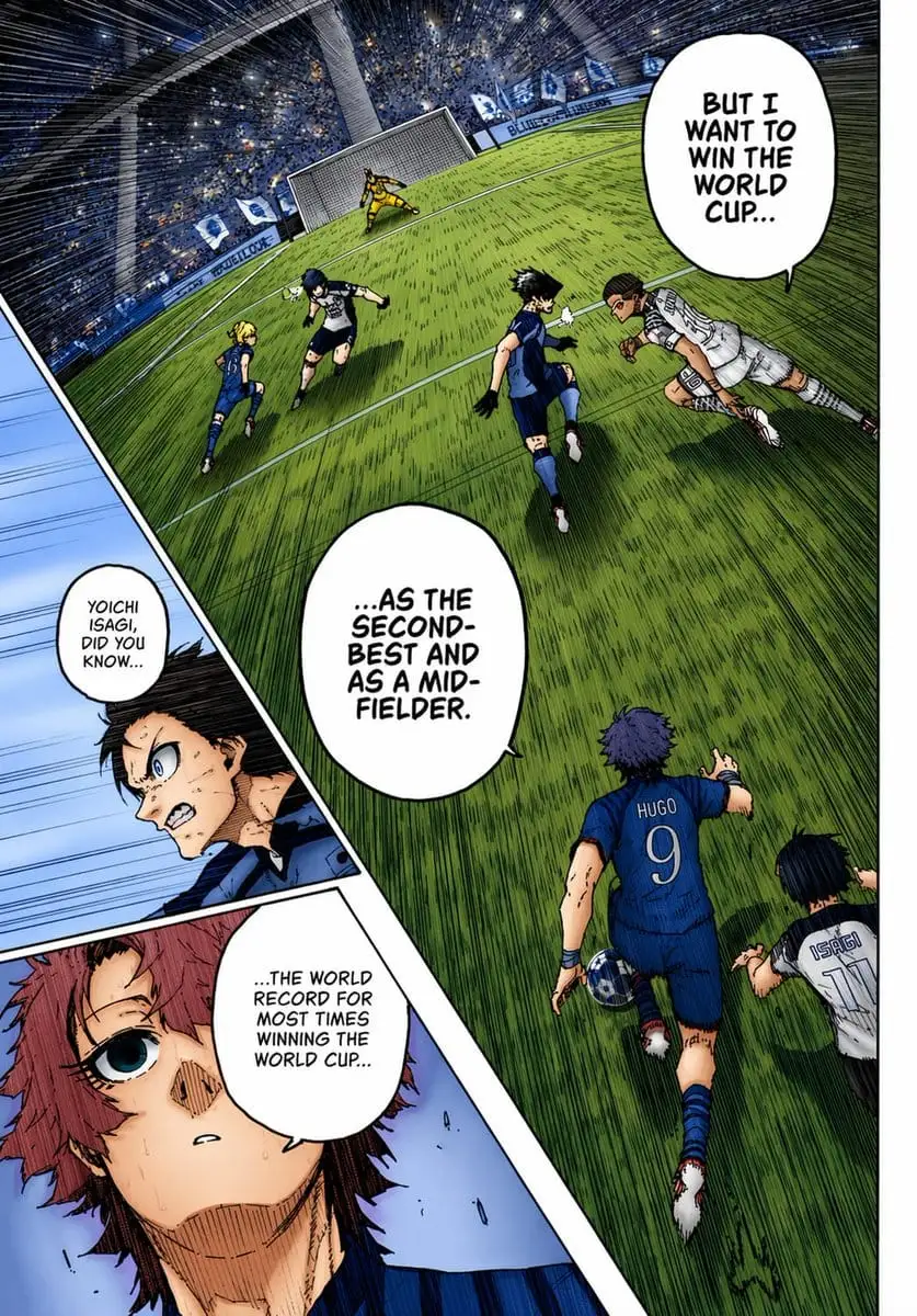 彩色足球漫画页面:比赛激烈对决分镜图